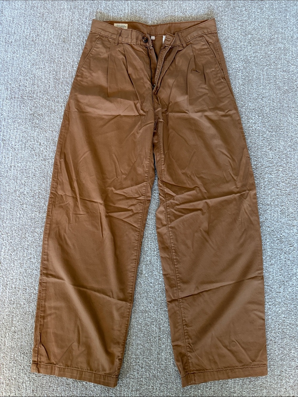 Levi's Women's Brown Wide-Leg Trousers